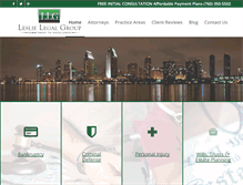 Tablet Screenshot of leslielegalgroup.com